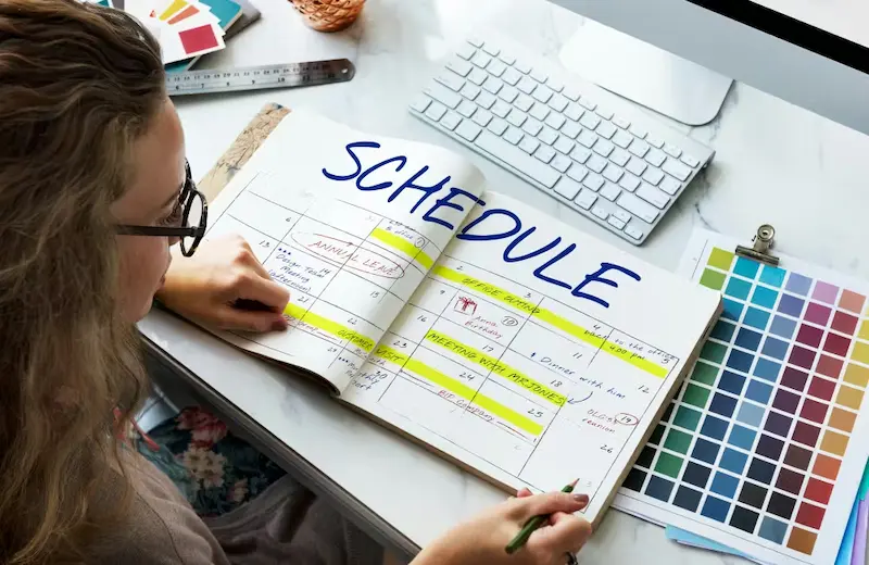create a study schedule